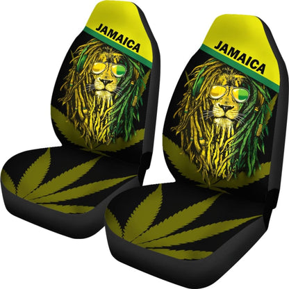Jamaican Reggae Lion Car Seat Covers 211002