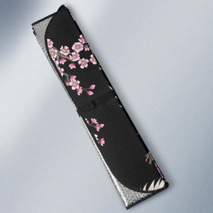 Japanese Crane Pink Sakura Pattern Car Auto Sun Shades 094201 - YourCarButBetter