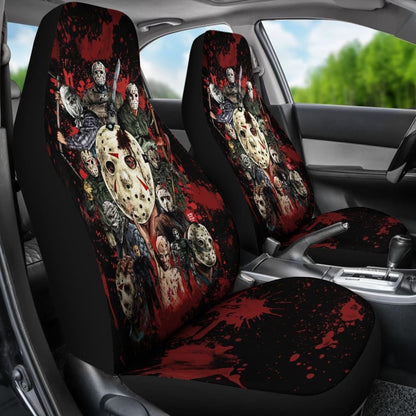 Jason Voorhees Car Seat Covers Horror Movie Fan Gift 101819 - YourCarButBetter