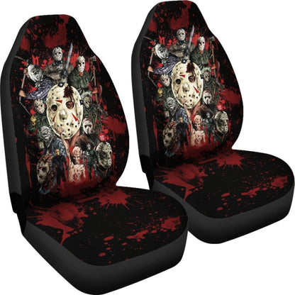 Jason Voorhees Car Seat Covers Horror Movie Fan Gift 101819 - YourCarButBetter