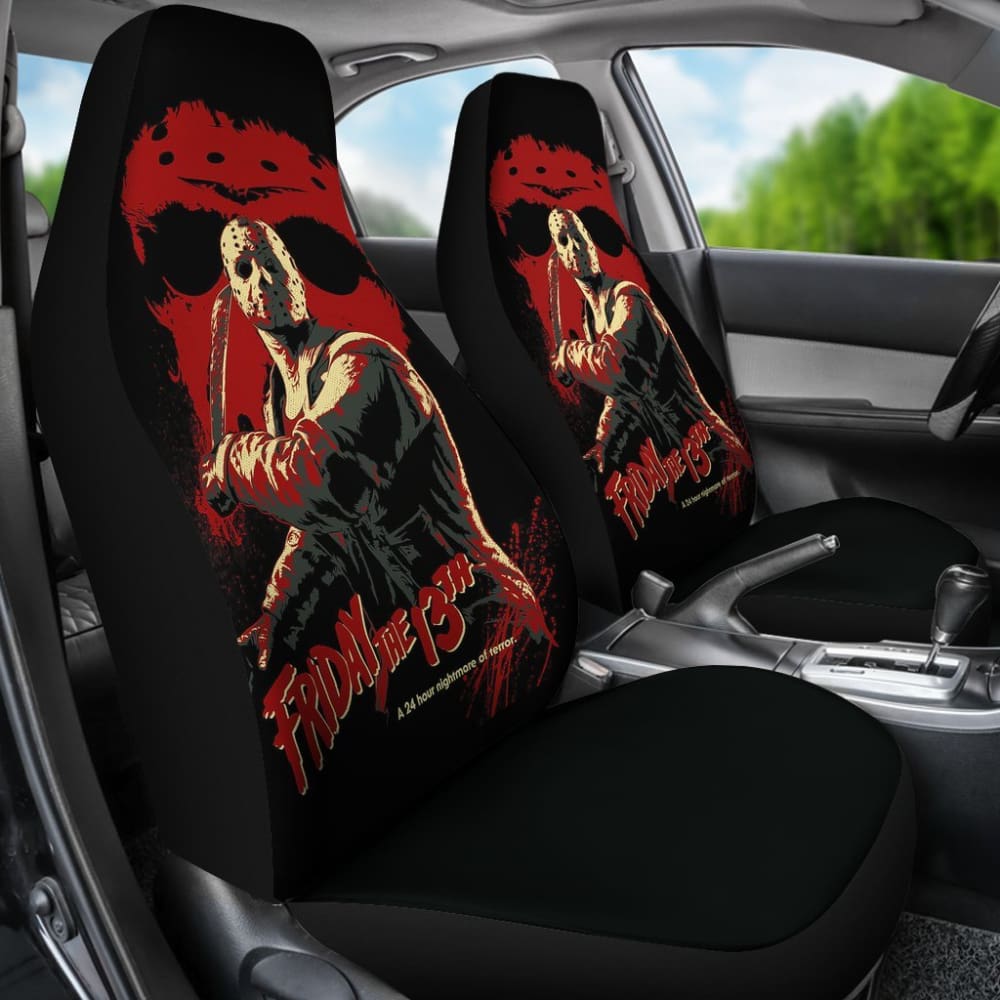 Jason Voorhees Friday The 13Th Car Seat Covers Movie Fan Gift 210101 - YourCarButBetter