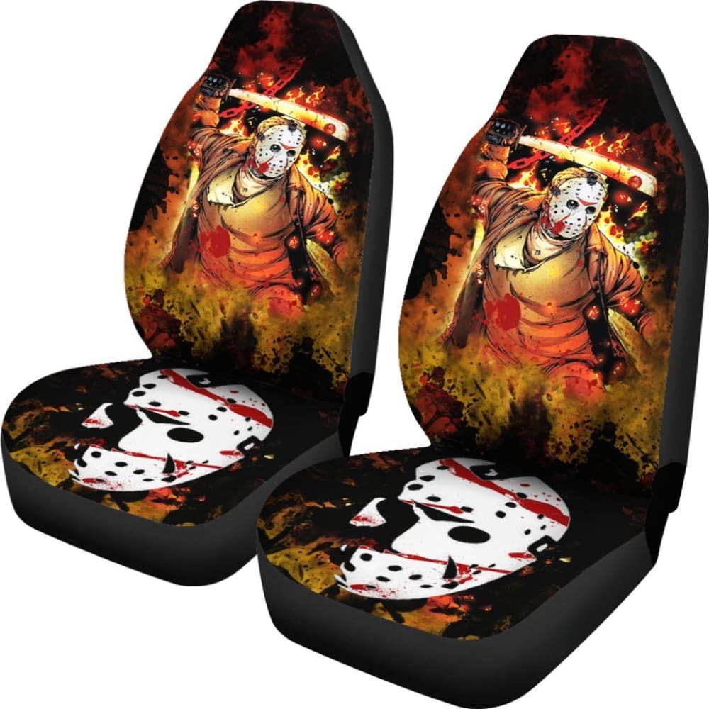Jason Voorhees The Friday The 13Th Car Seat Covers 101819 - YourCarButBetter