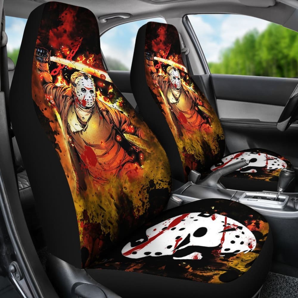 Jason Voorhees The Friday The 13Th Car Seat Covers 101819 - YourCarButBetter