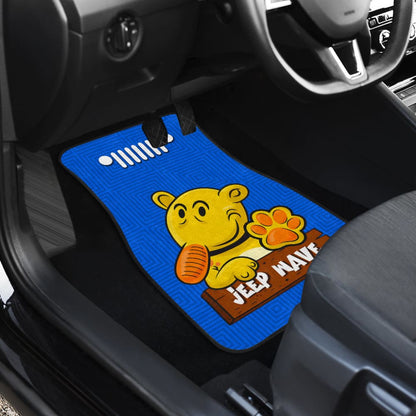Jeep Girl Car Floor Mats Blue Pattern 211001 - YourCarButBetter