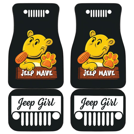 Jeep Girl Grill Jeep Car Floor Mats Black 210201 - YourCarButBetter