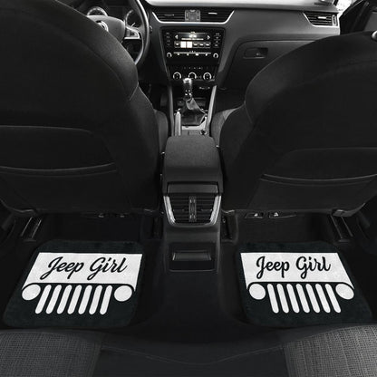 Jeep Girl Grill Jeep Car Floor Mats Black 210201 - YourCarButBetter