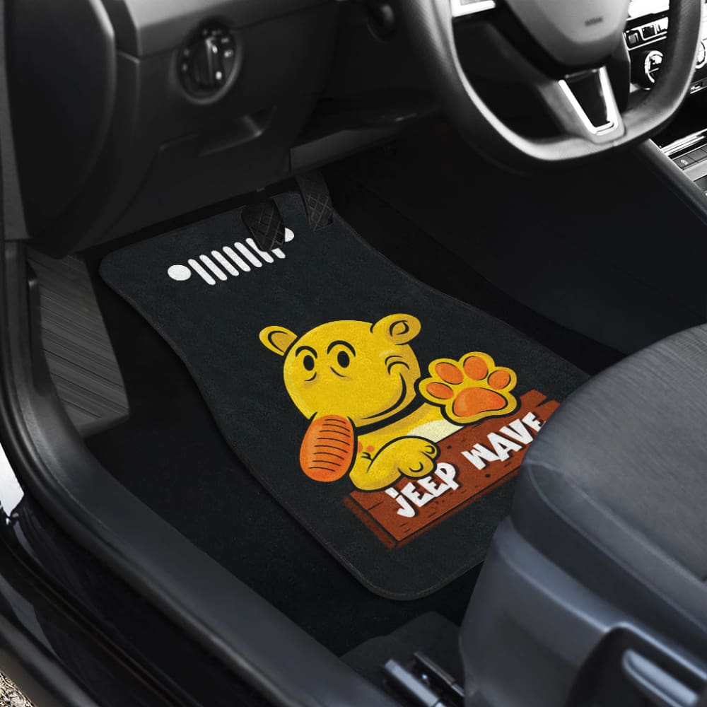 Jeep Girl Grill Jeep Car Floor Mats Black 210201 - YourCarButBetter