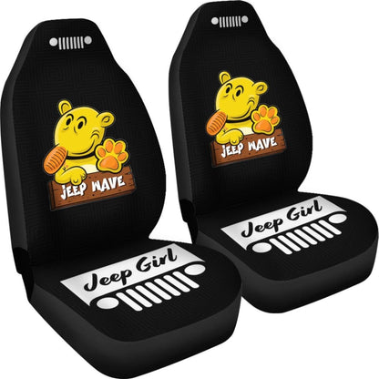 Jeep Girl Grill Jeep Car Seat Covers Black 101819 - YourCarButBetter