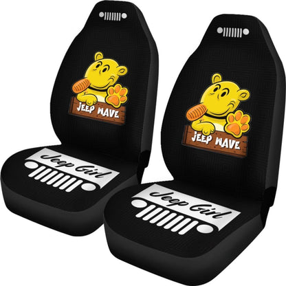 Jeep Girl Grill Jeep Car Seat Covers Black 101819 - YourCarButBetter
