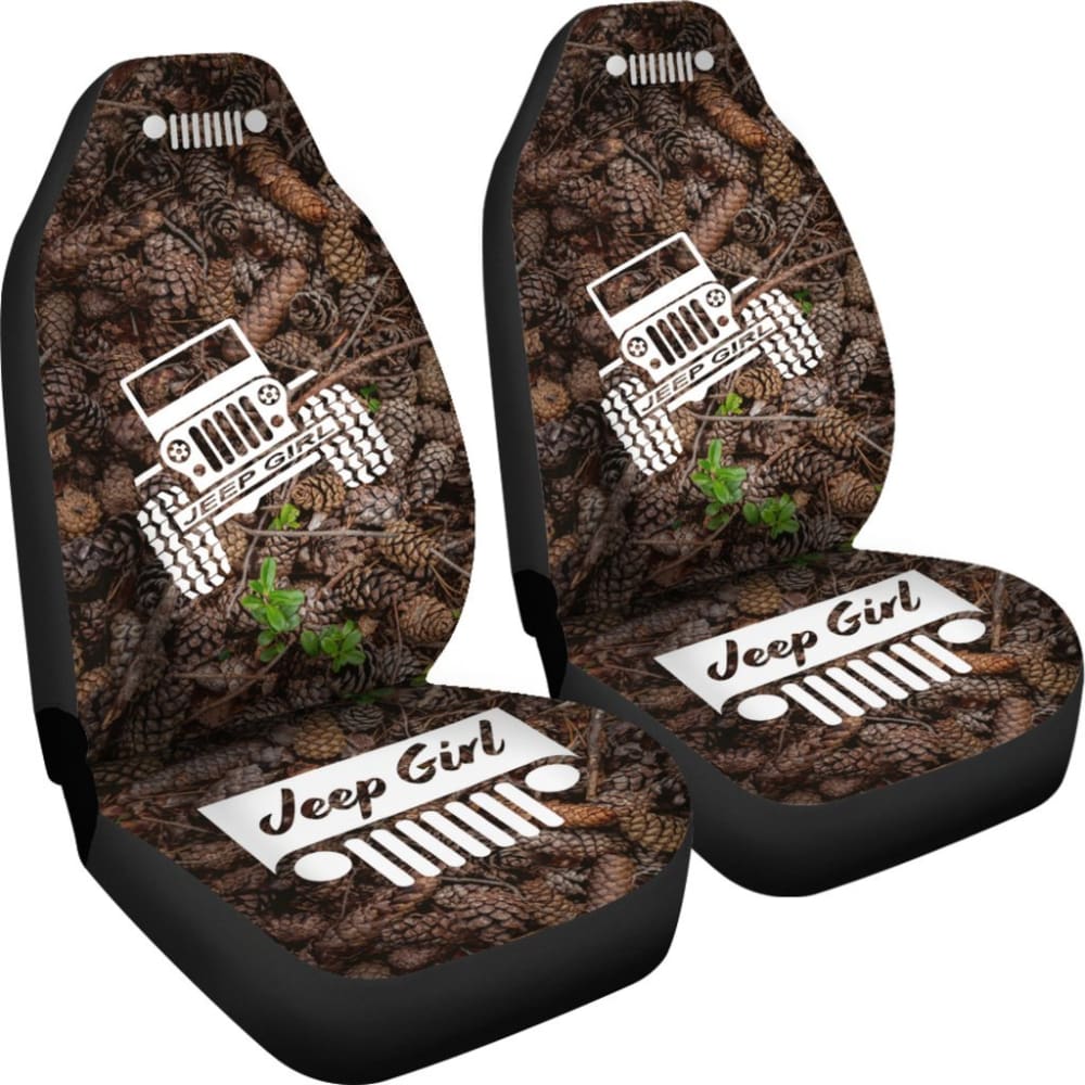 Jeep Girl Seat Cover - Pine Cones 101819 - YourCarButBetter