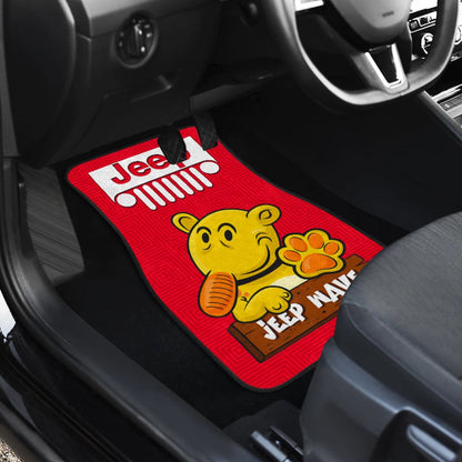 Jeep Grill Car Floor Mats Eugene The Jeep Red 210201 - YourCarButBetter