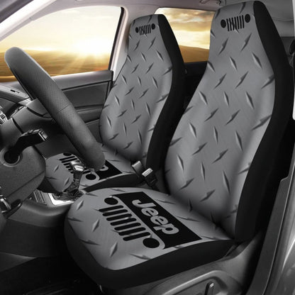 Jeep Grill- Seat Cover Silvermetal 101819 - YourCarButBetter