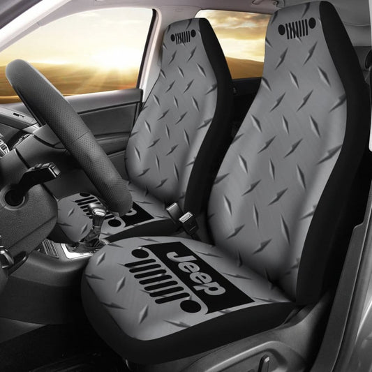 Jeep Grill- Seat Cover Silvermetal 101819 - YourCarButBetter