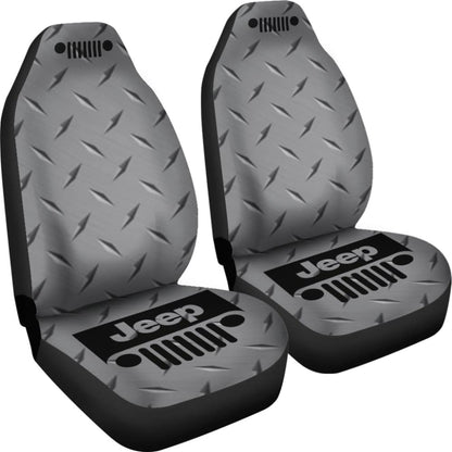 Jeep Grill- Seat Cover Silvermetal 101819 - YourCarButBetter