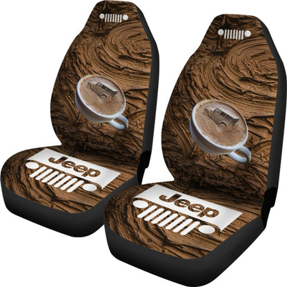Jeep Grill Seat Covers - Mud Coffee Cup 101819 - YourCarButBetter