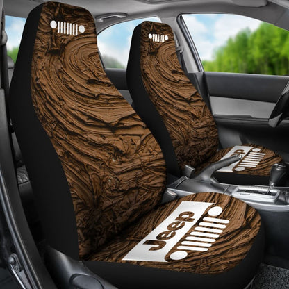 Jeep Grill Seat Covers - Mud Swirls 101819 - YourCarButBetter