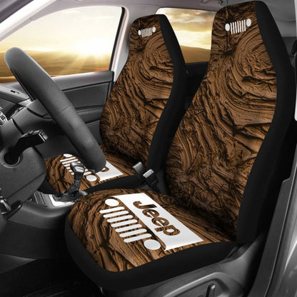 Jeep Grill Seat Covers - Mud Swirls 101819 - YourCarButBetter