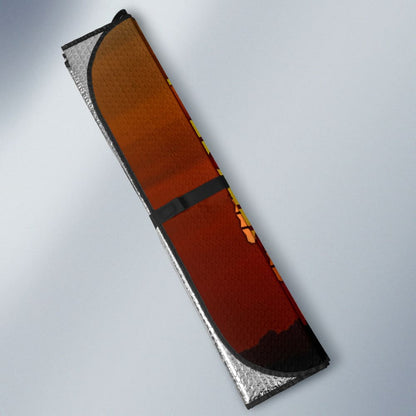 Jeep Grill Sunset Orange Car Auto Sun Shades 210501 - YourCarButBetter