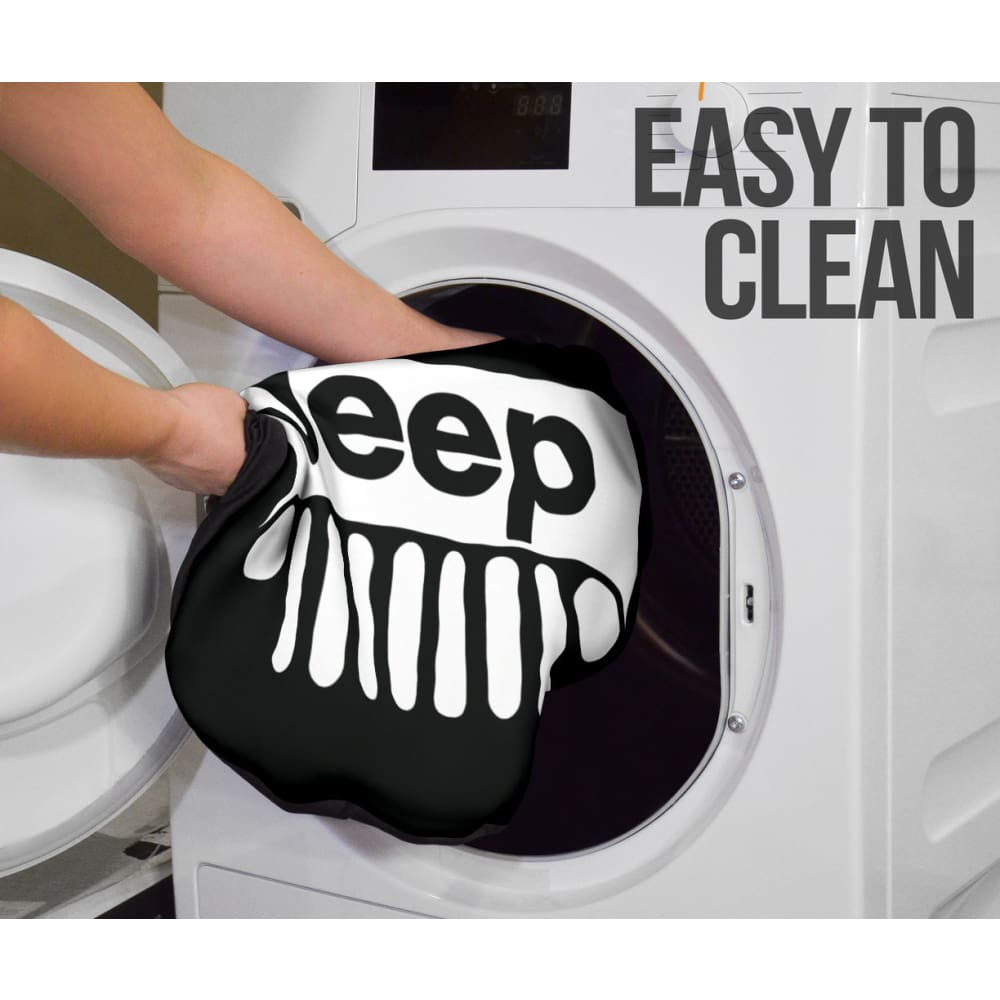 Jeep Offroad Wobble White Black Car Seat Covers Custom 2 211001 - YourCarButBetter