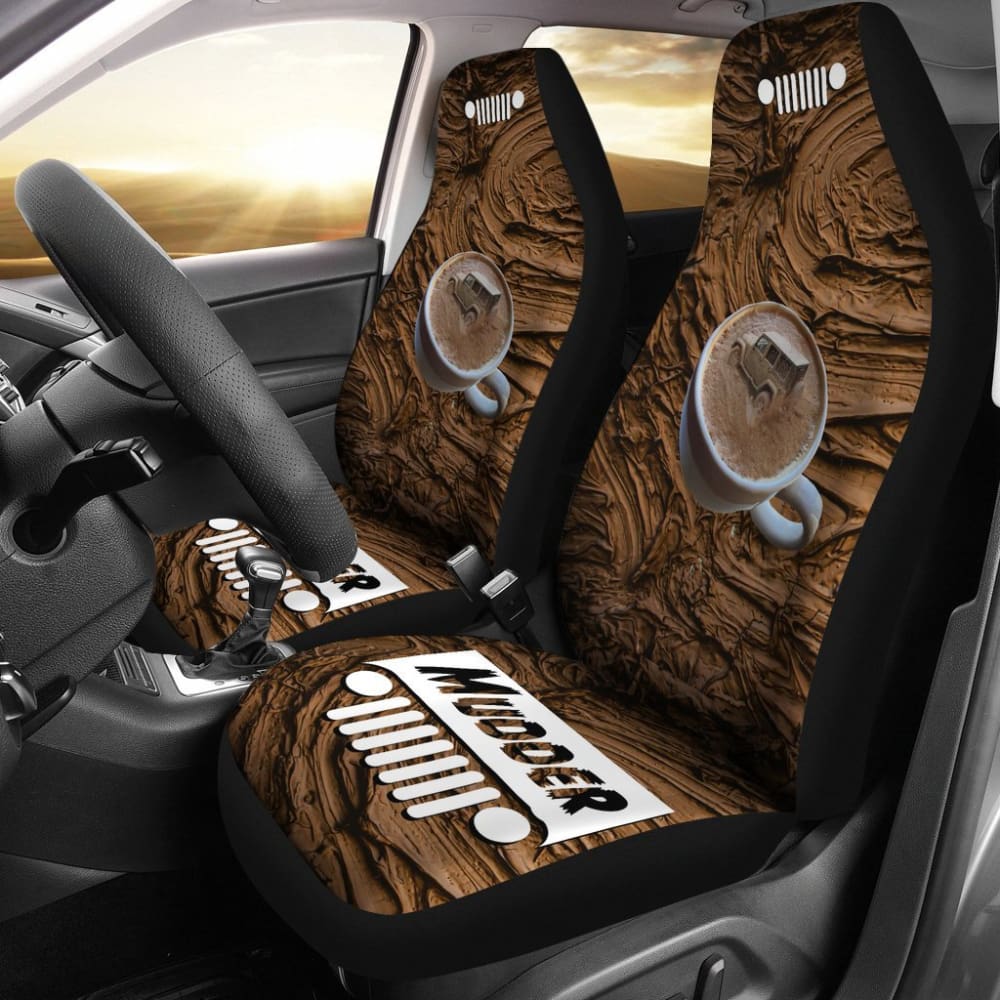 Jeep Seat Cover - Mudder Coffee Cup 101819 - YourCarButBetter