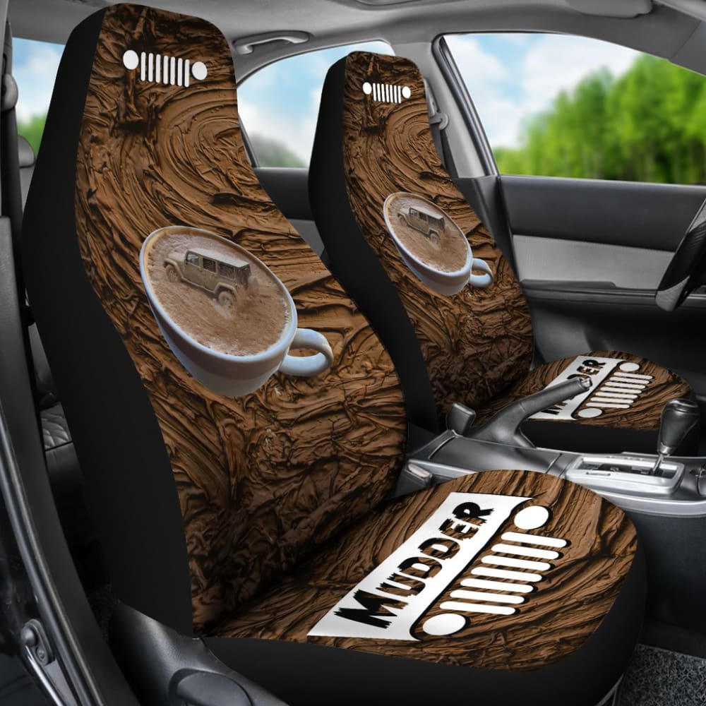 Jeep Seat Cover - Mudder Coffee Cup 101819 - YourCarButBetter