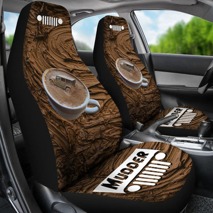 Jeep Seat Cover - Mudder Coffee Cup 101819 - YourCarButBetter