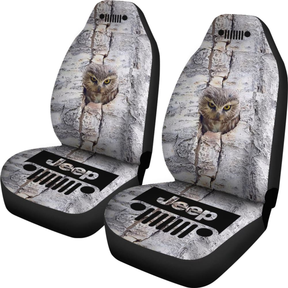 Jeep Seat Cover - Owl At Home 101819 - YourCarButBetter