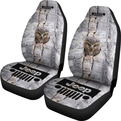 Jeep Seat Cover - Owl At Home 101819 - YourCarButBetter