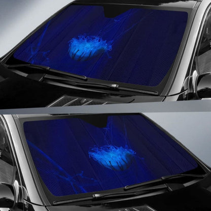 Jellyfish Underwater Deep Ocean 4K Car Sun Shade 182102 - YourCarButBetter