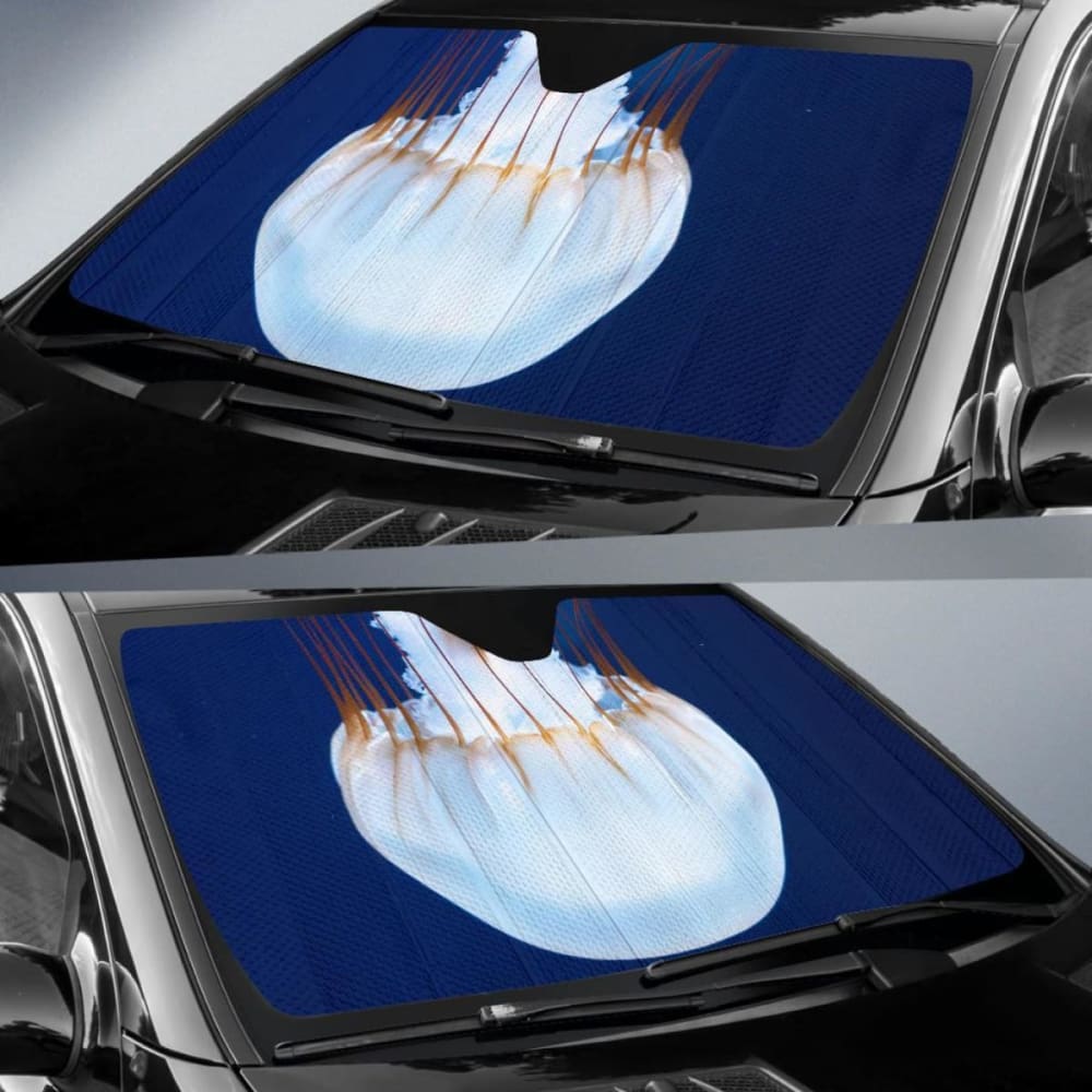 Jellyfish Underwater Hd Car Sun Shade 182102 - YourCarButBetter