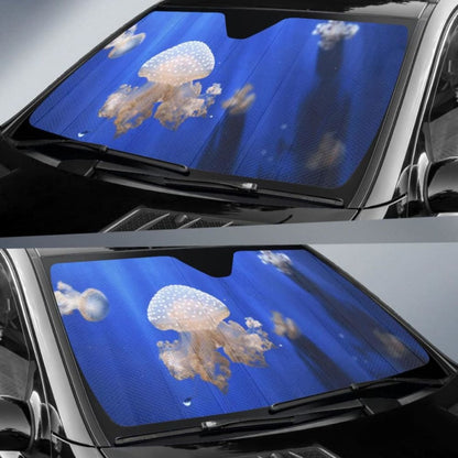 Jellyfishes Aquarium Underwater 5K Car Sun Shade 182102 - YourCarButBetter