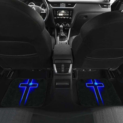 Jesus Blue Cross Car Mats 160905