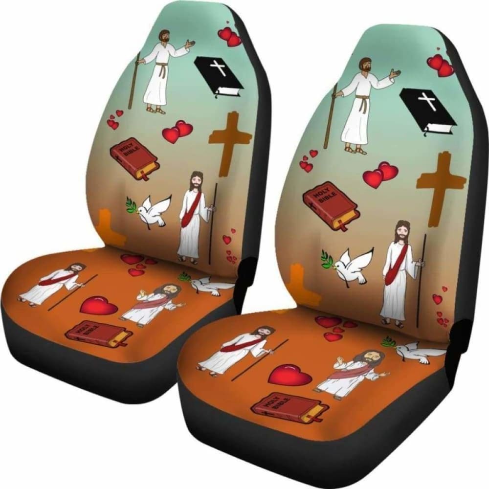Jesus Car Seat Covers 07 181703 - YourCarButBetter