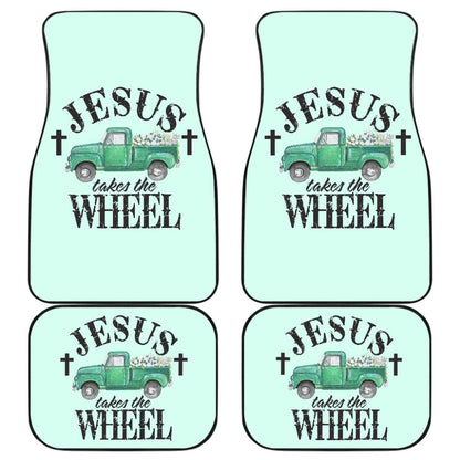 Jesus Takes The Wheel Amazing Gift Ideas Car Floor Mats 211507 - YourCarButBetter