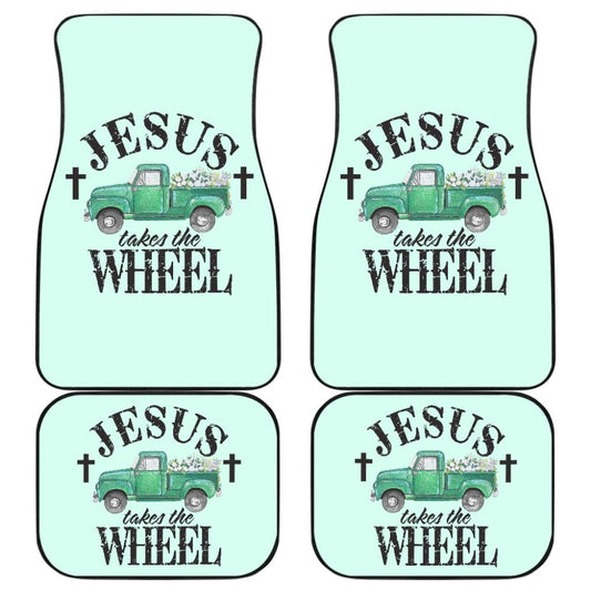 Jesus Takes The Wheel Amazing Gift Ideas Car Floor Mats 211507 - YourCarButBetter