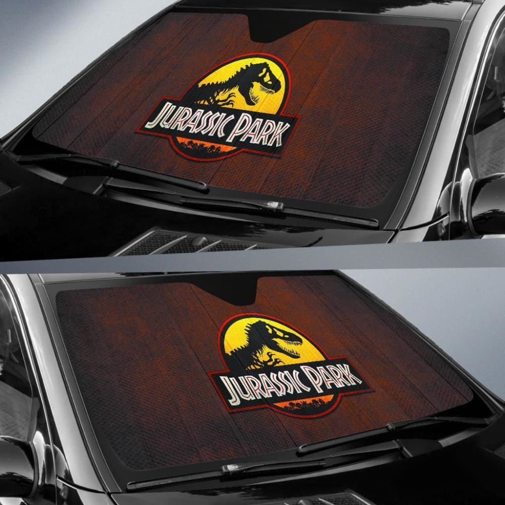 Jurassic Park Car Sun Shade Amazing Best Gift Ideas 094201 - YourCarButBetter
