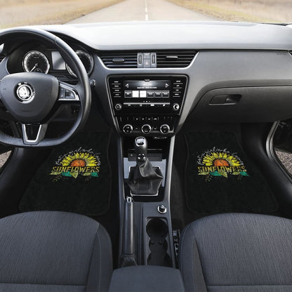 Just A Girl Who Loves Sunflowers Sunshine Pattern Car Floor Mats 211403 - YourCarButBetter