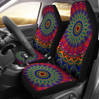 Kaleidoscope Mandala Car Seat Covers 093223 - YourCarButBetter