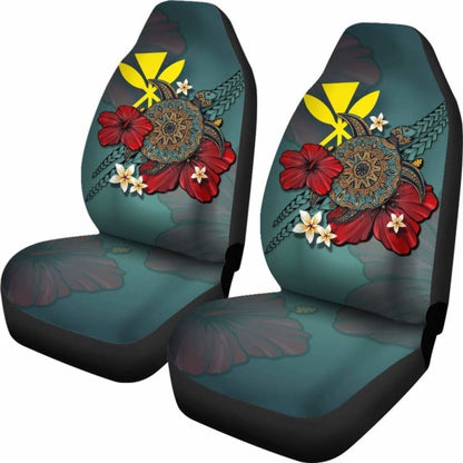 Kanaka Maoli (Hawaiian) Car Seat Covers Blue Turtle Tribal Amazing 091114 - YourCarButBetter