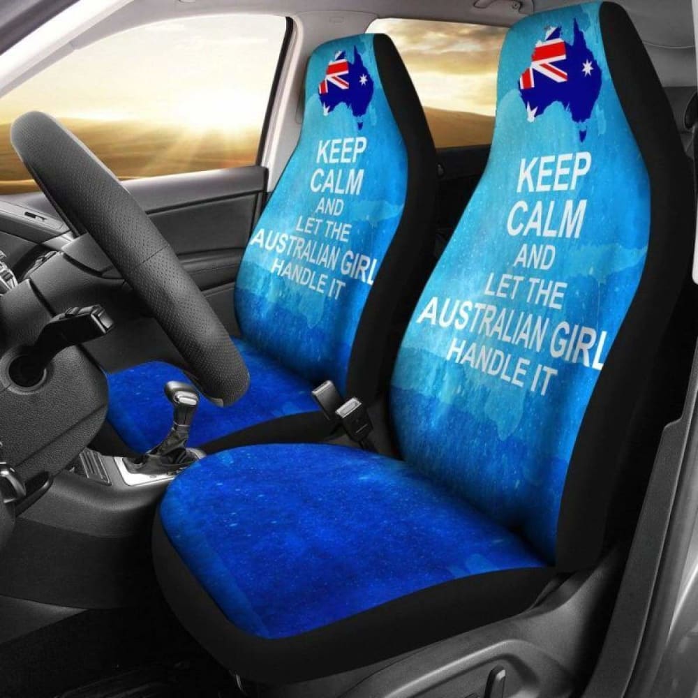 Keep Calm And Let The Australian Girl Handle It Car Seat Covers 7 163730 - YourCarButBetter