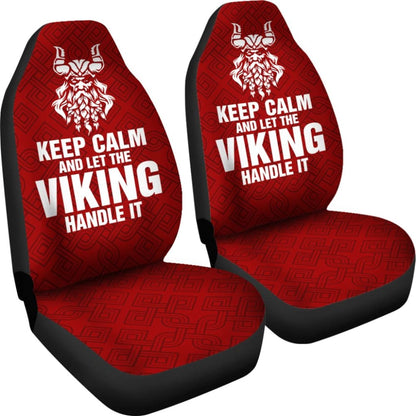 Keep Calm And Let The Viking Handle It Odin King Of God Car Seat Covers 210803 - YourCarButBetter