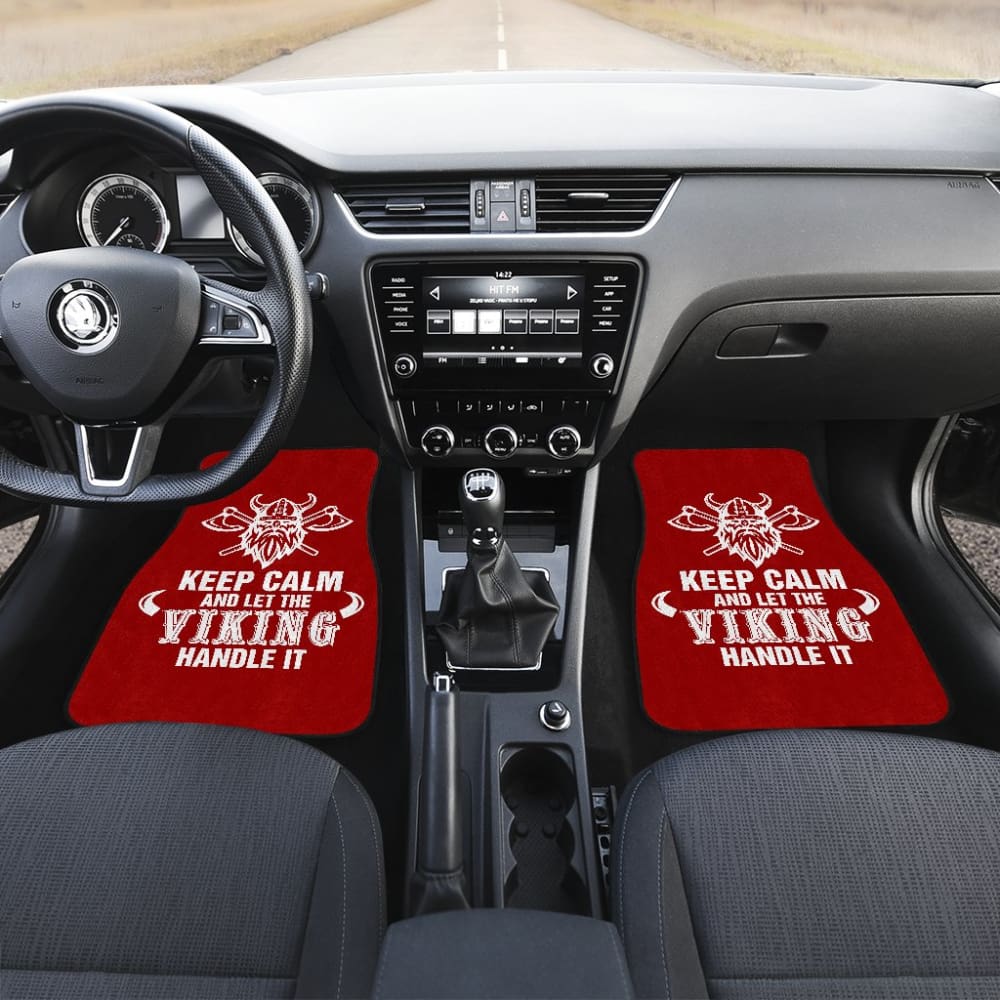 Keep Calm And Let The Viking Handle It Viking Warrior Car Floor Mats 210803 - YourCarButBetter