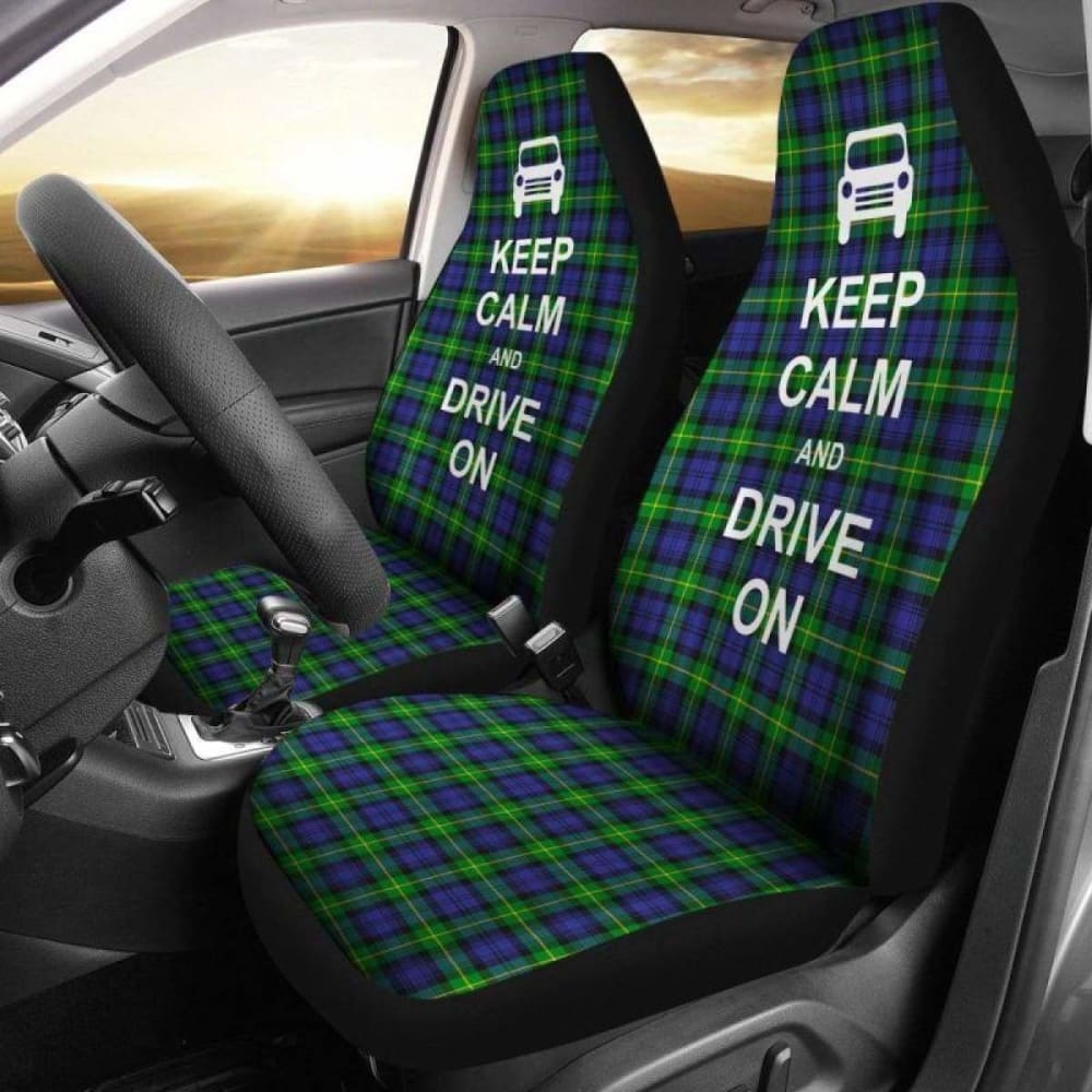 Keep Calm Gordon Modern Tartan Car Seat Cover 163730 - YourCarButBetter