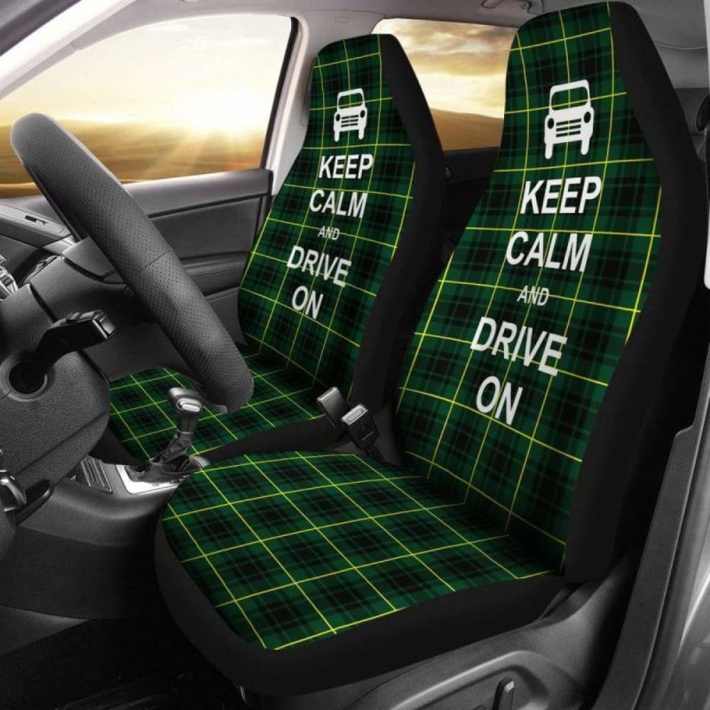 Keep Calm Macarthur Modern Tartan Car Seat Cover 163730 - YourCarButBetter