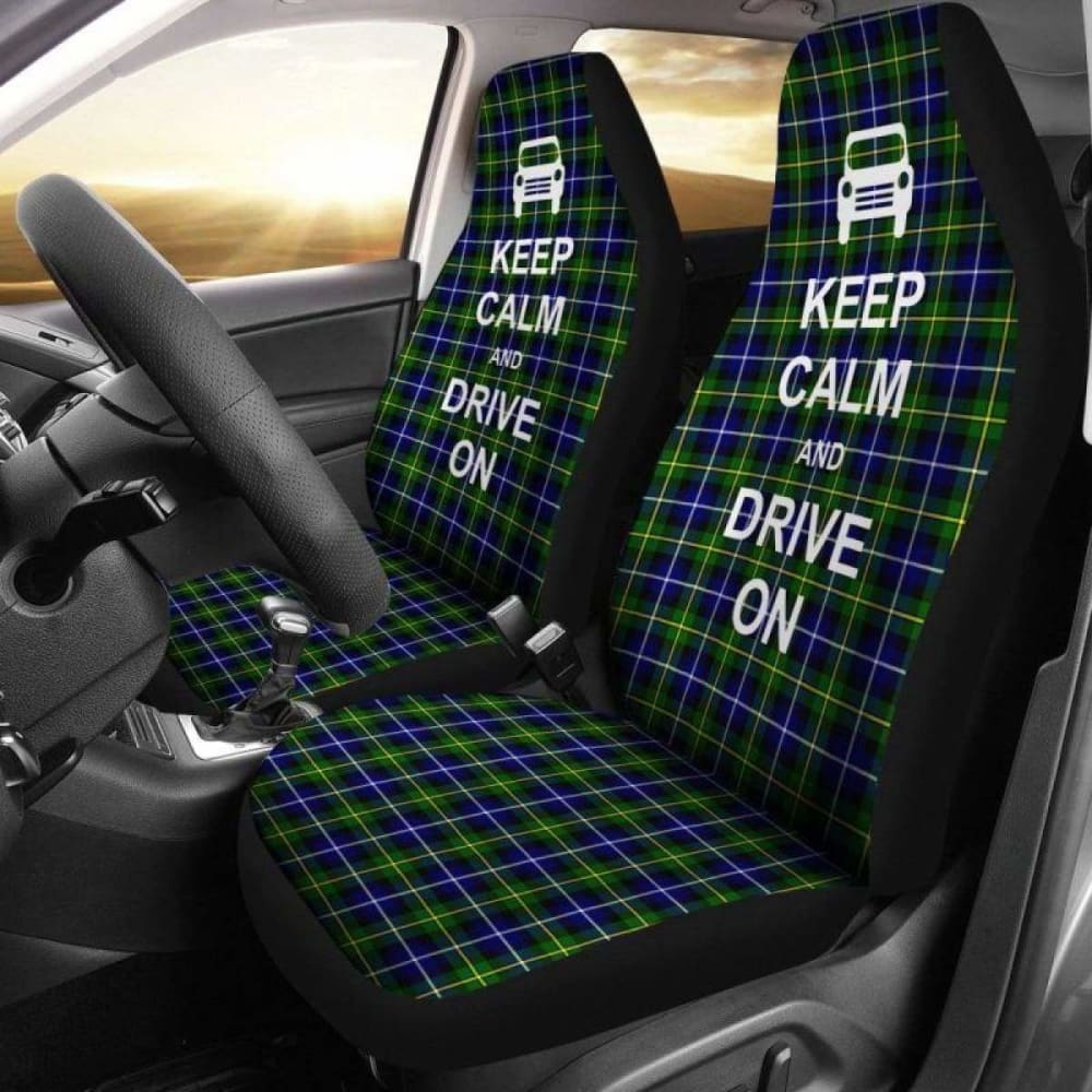 Keep Calm Macneill Of Barra Modern Tartan Car Seat Cover 163730 - YourCarButBetter