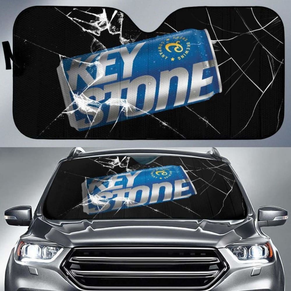 Keystone Light Auto Sun Shade Car Sunow Visor Funny Beer Lover 102507 - YourCarButBetter