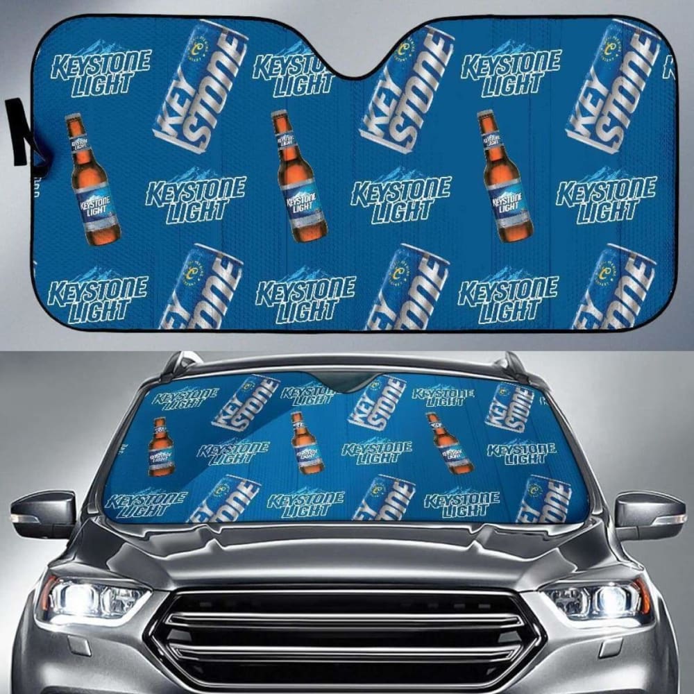 Keystone Light Car Sun Shade Auto Sun Visor For Beer Lover 102507 - YourCarButBetter