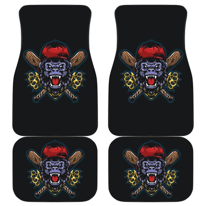 King Of Street Monkey Custom Fighting Sport Car Floor Mats 211305 - YourCarButBetter