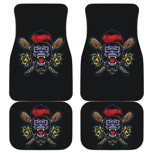 King Of Street Monkey Custom Fighting Sport Car Floor Mats 211305 - YourCarButBetter