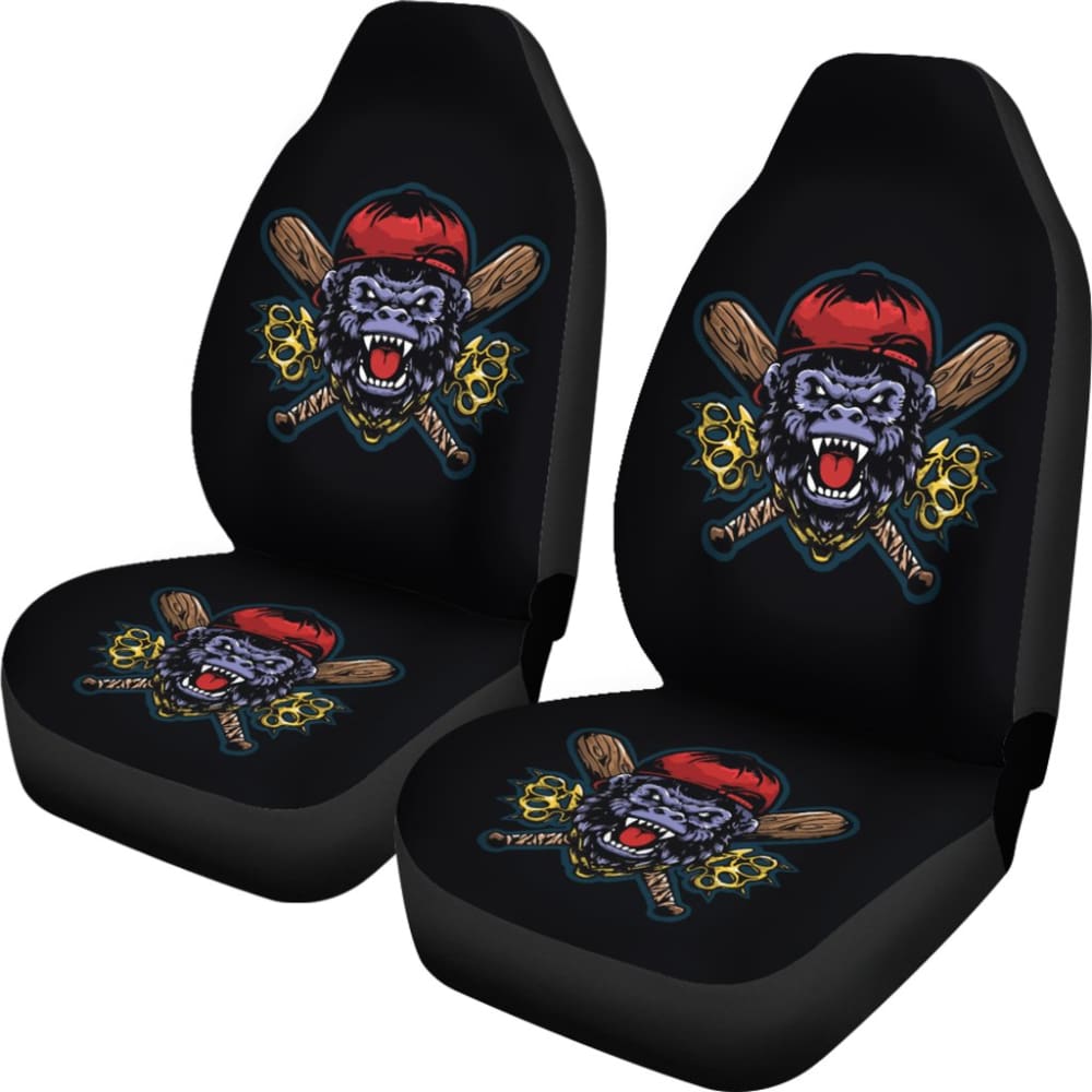 King Of Street Monkey Custom Fighting Sport Car Seat Covers 211305 - YourCarButBetter